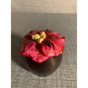 Laslo For Mikasa Flower Round Trinket Box Japan